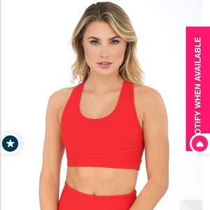 Booty by Brabants croco sports bra in Amor